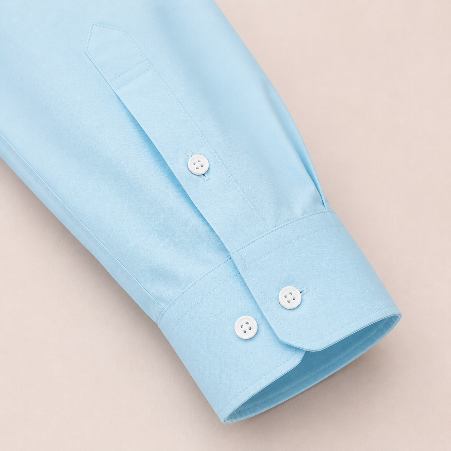 Plain Blue Cotton Formal Shirt