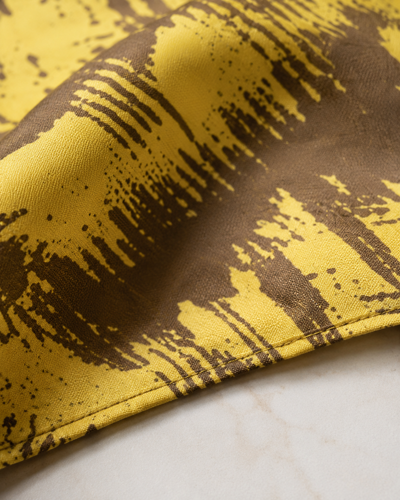 Aureo Abstract Silk Pocket Square