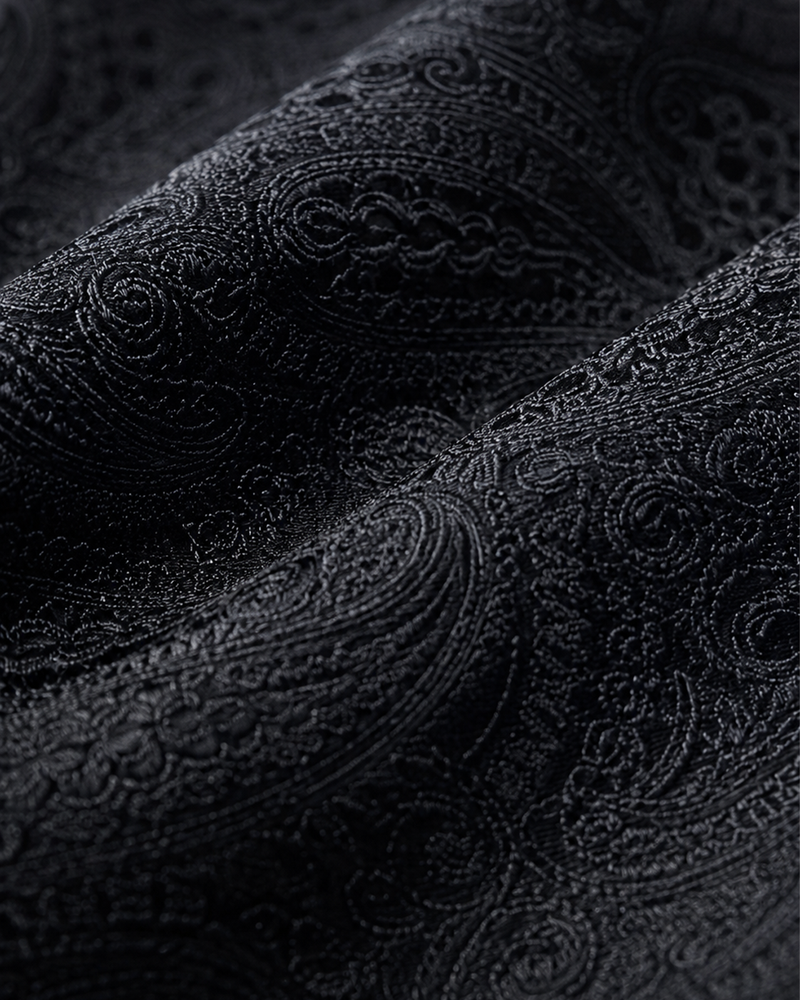 Torino Noir Shadow Paisley Tie