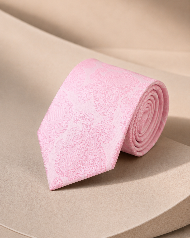 Firenze Blush Tonal Paisley Tie