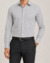 Milano Noir Banker Stripe Shirt