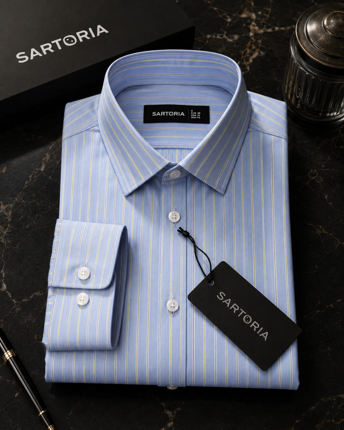 The Amalfi Sky Bengal Stripe Shirt