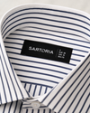 Milano Noir Banker Stripe Shirt