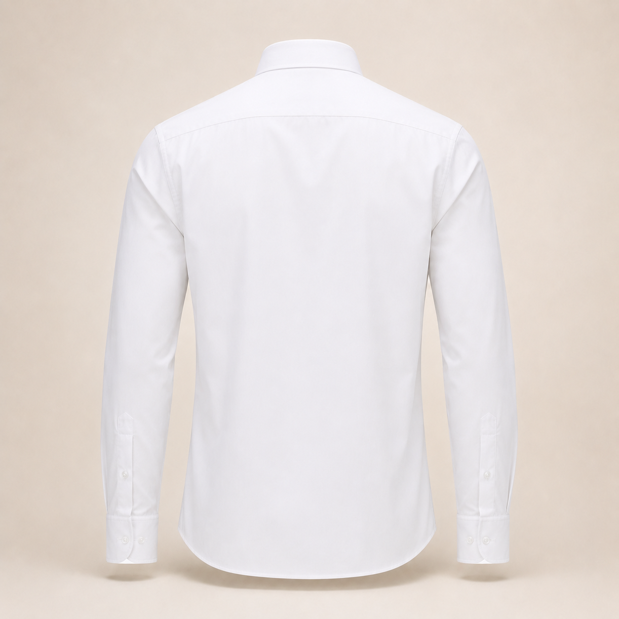 Self Lining White Cotton Shirt