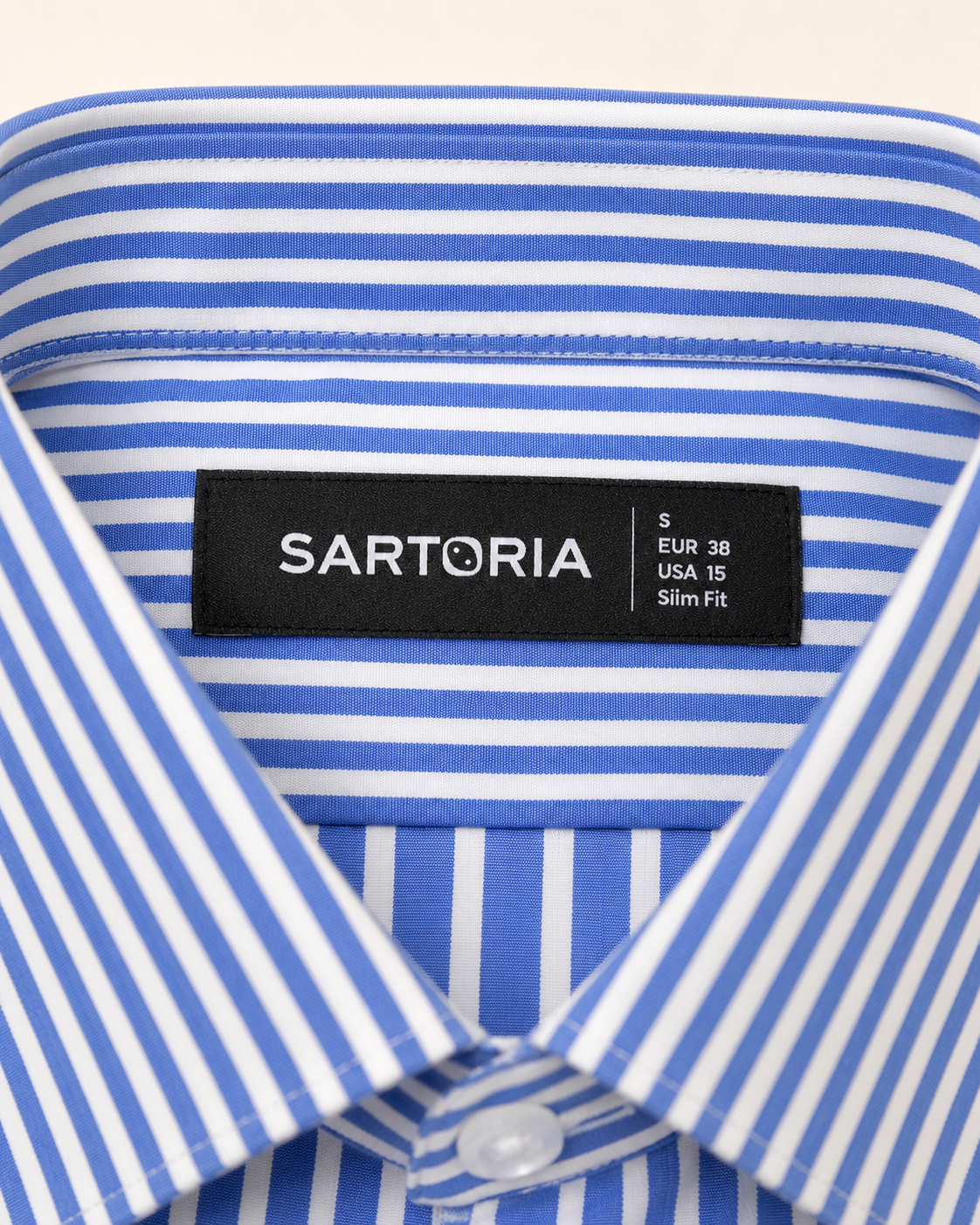 The Genova Royal Blue Pencil Stripe Shirt