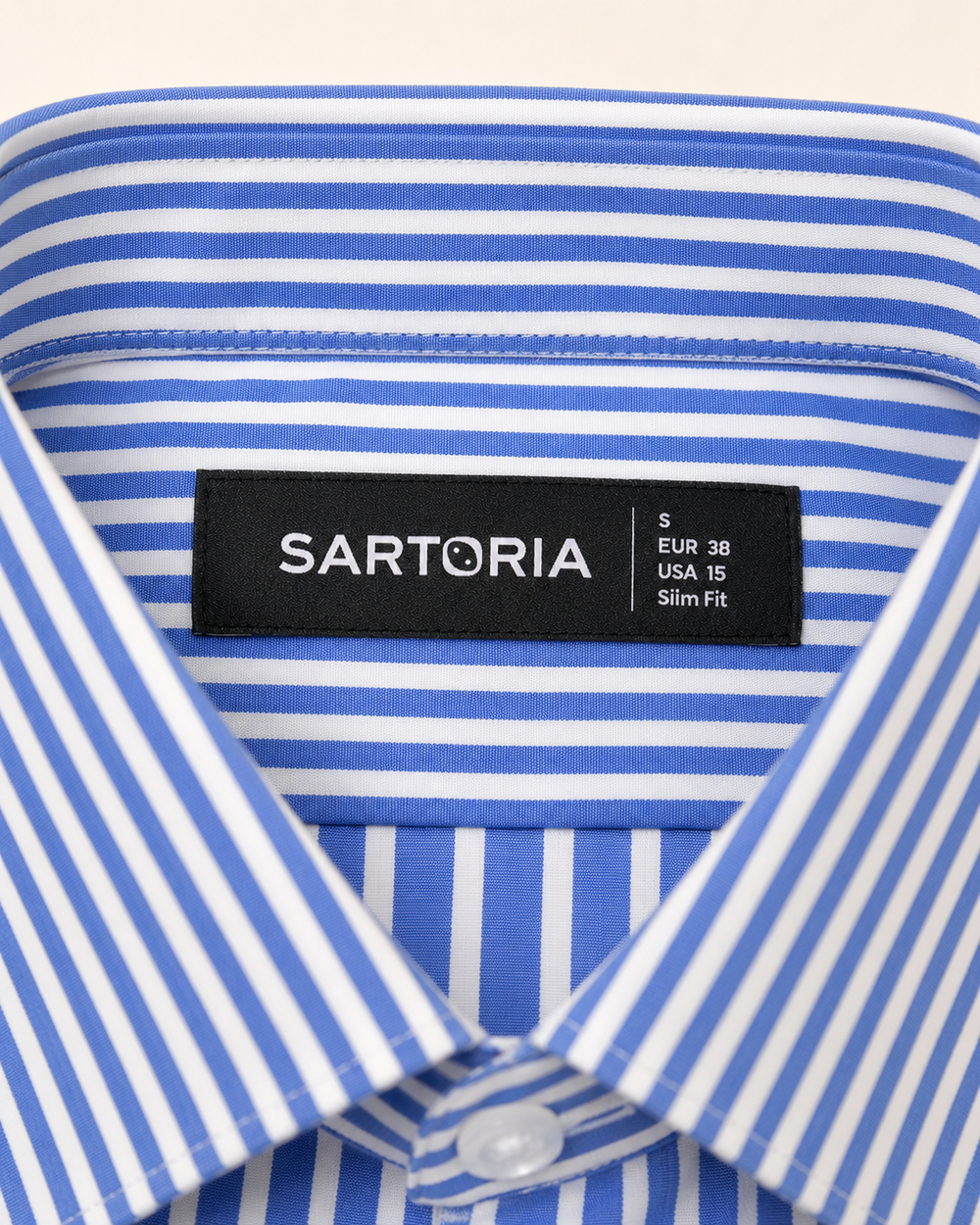 Genova Royal Blue Pencil Stripe Shirt