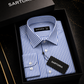 The Genova Royal Blue Pencil Stripe Shirt