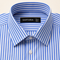 The Genova Royal Blue Pencil Stripe Shirt