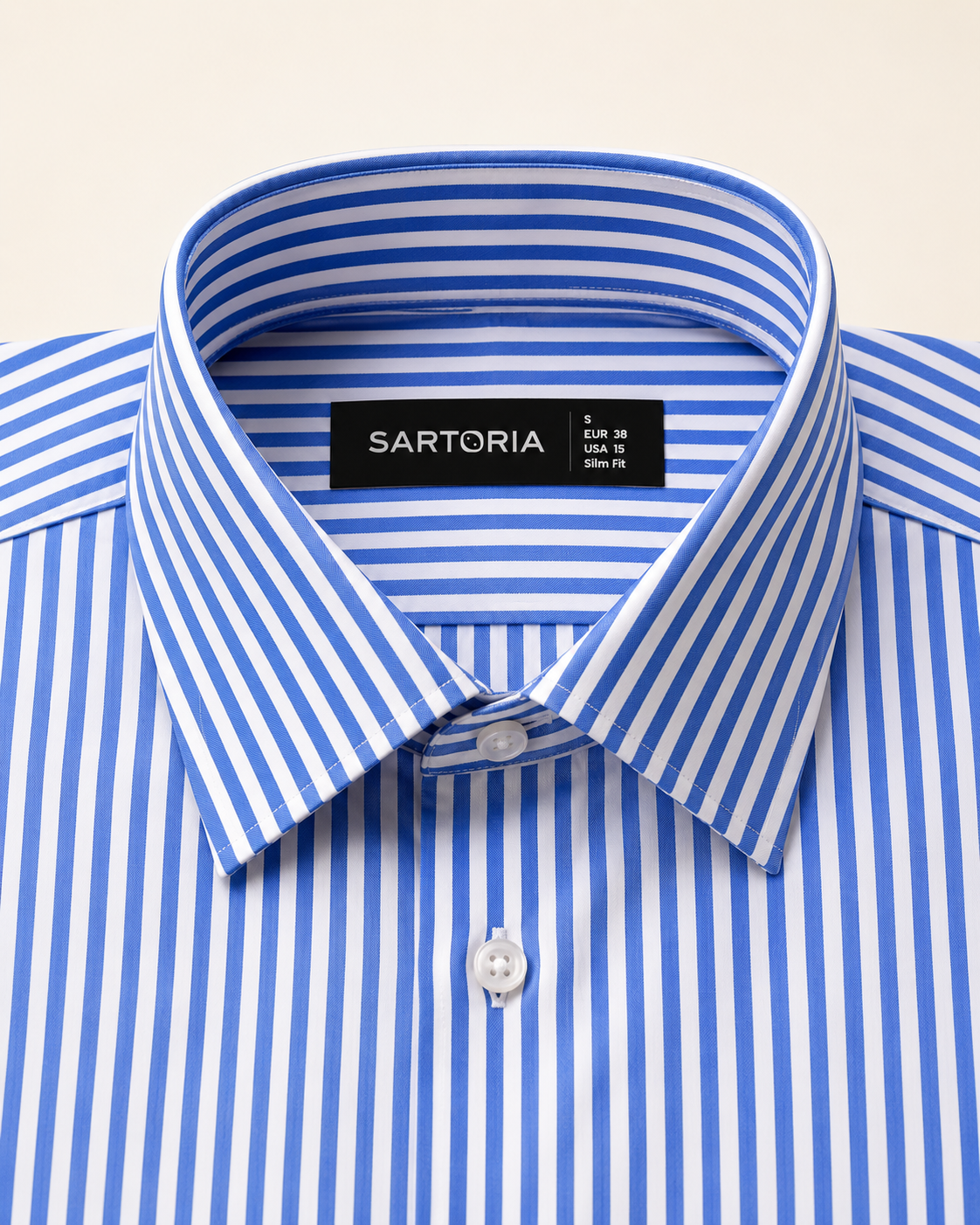The Genova Royal Blue Pencil Stripe Shirt
