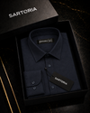 Portofino Navy Linen Shirt