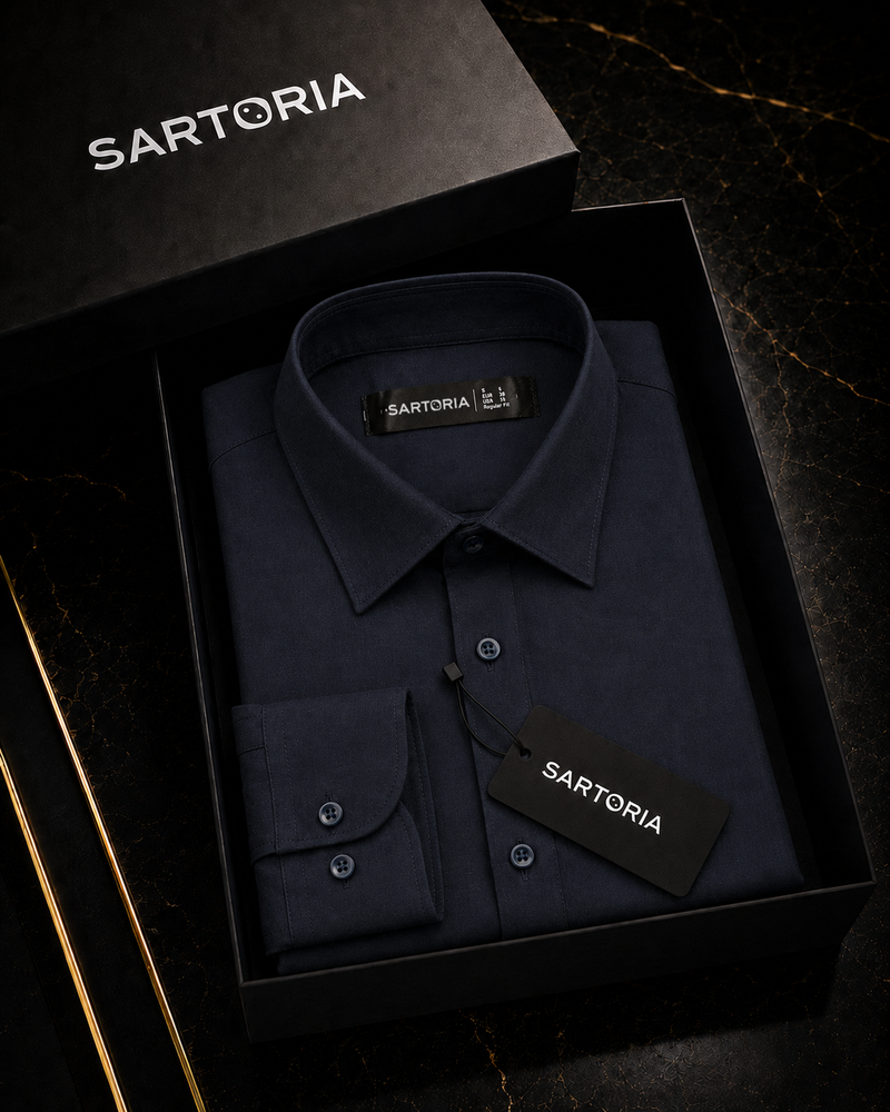 Portofino Navy Linen Shirt