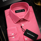The Verona Crimson Candy  Stripe Shirt