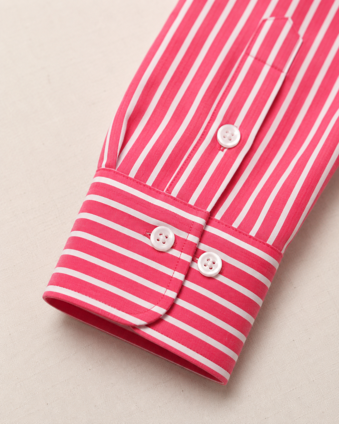The Verona Crimson Candy  Stripe Shirt