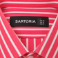 The Verona Crimson Candy  Stripe Shirt