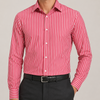 Verona Crimson Candy Stripe Shirt