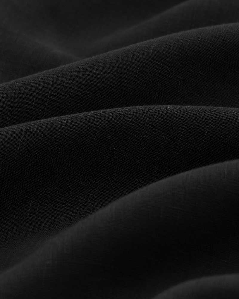 Etna Black Linen Shirt