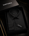 Etna Black Linen Shirt