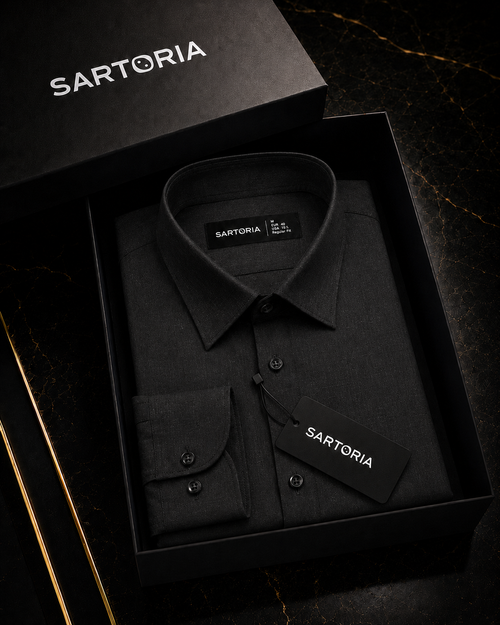 Etna Black Linen Shirt