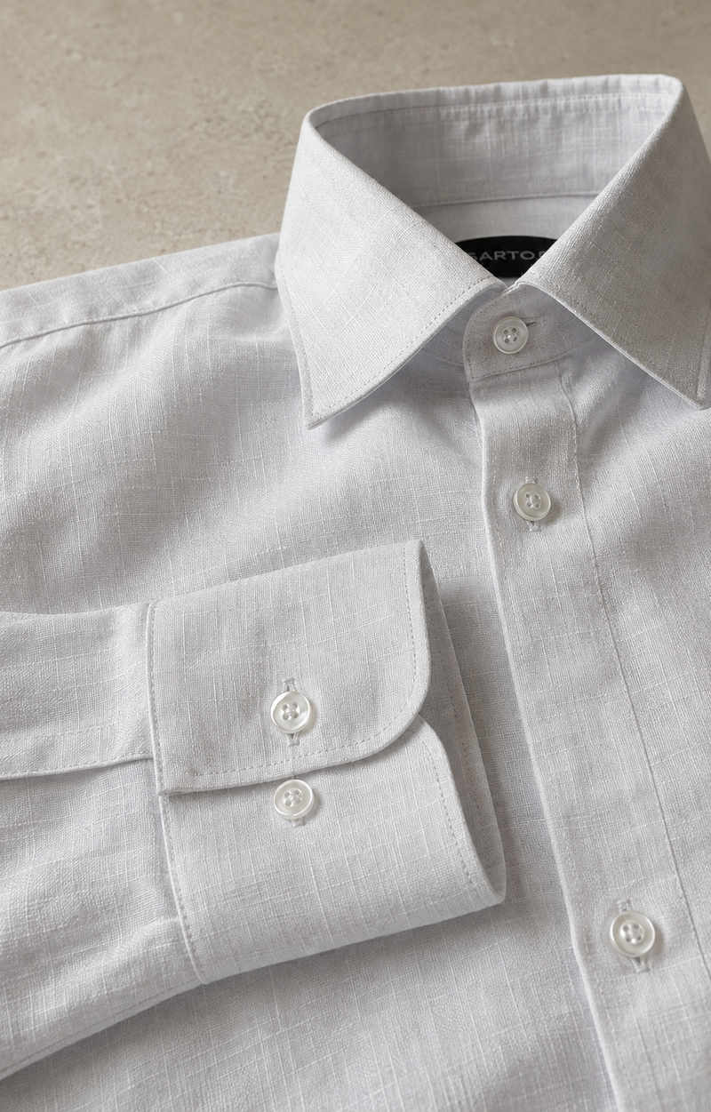 Ostuni White Linen Shirt