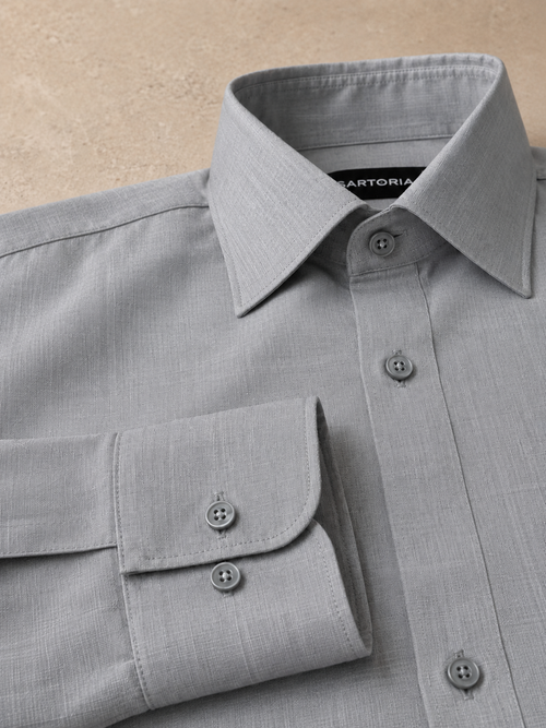 The Sicily Grey Linen Shirt