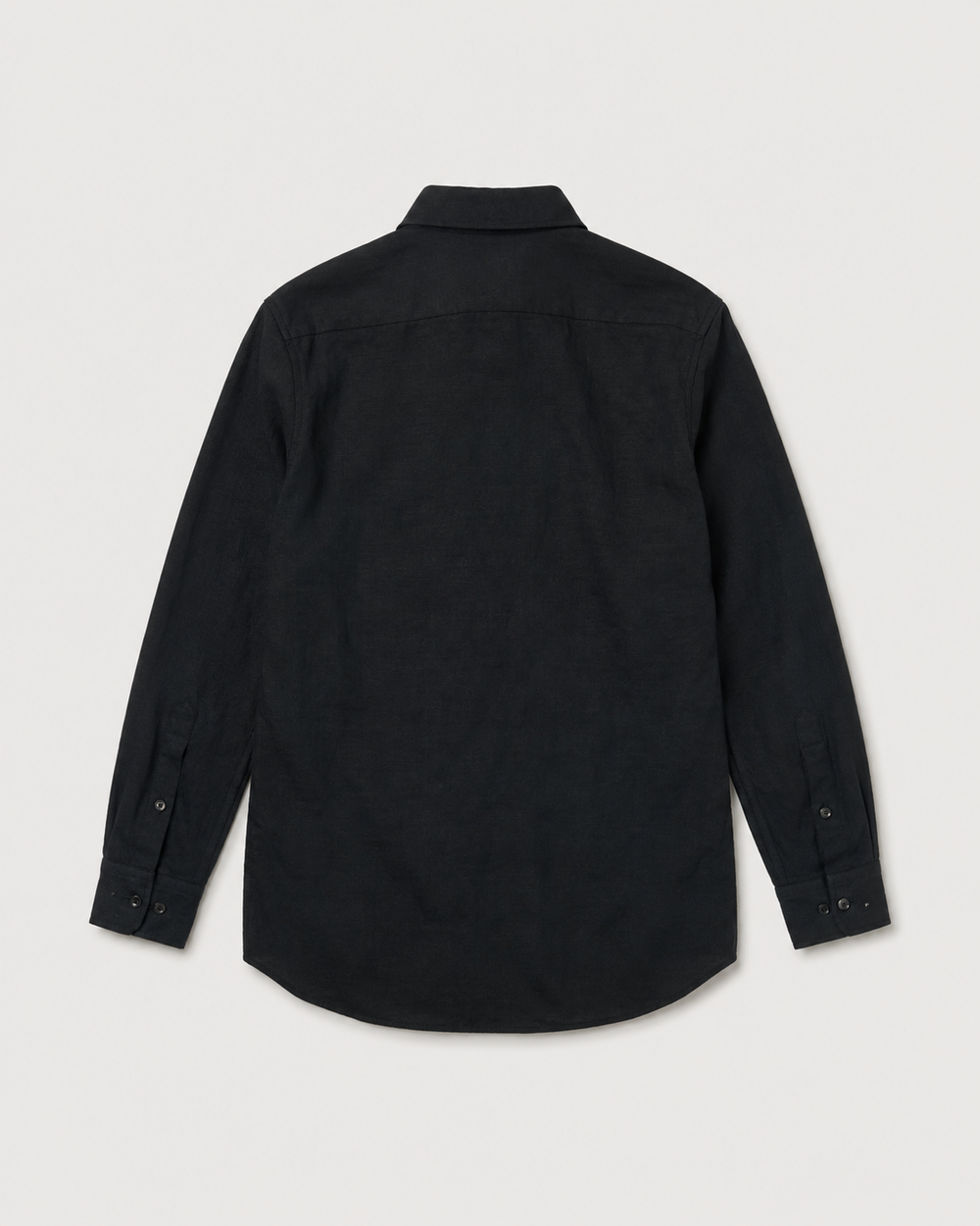 Etna Black Linen Shirt