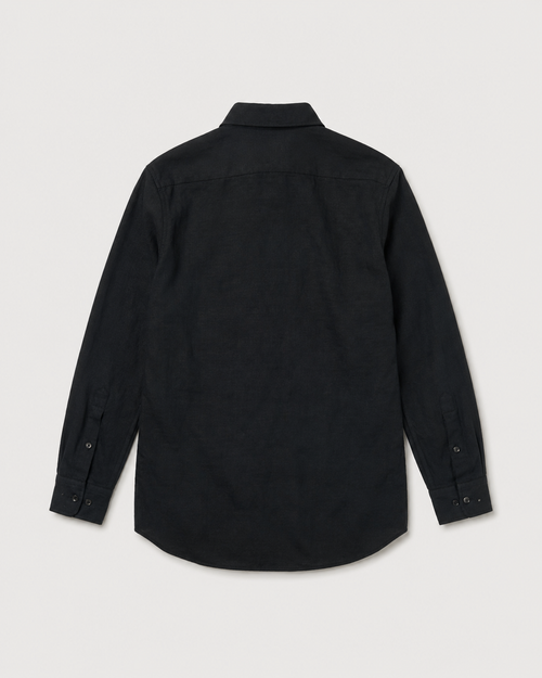 Etna Black Linen Shirt