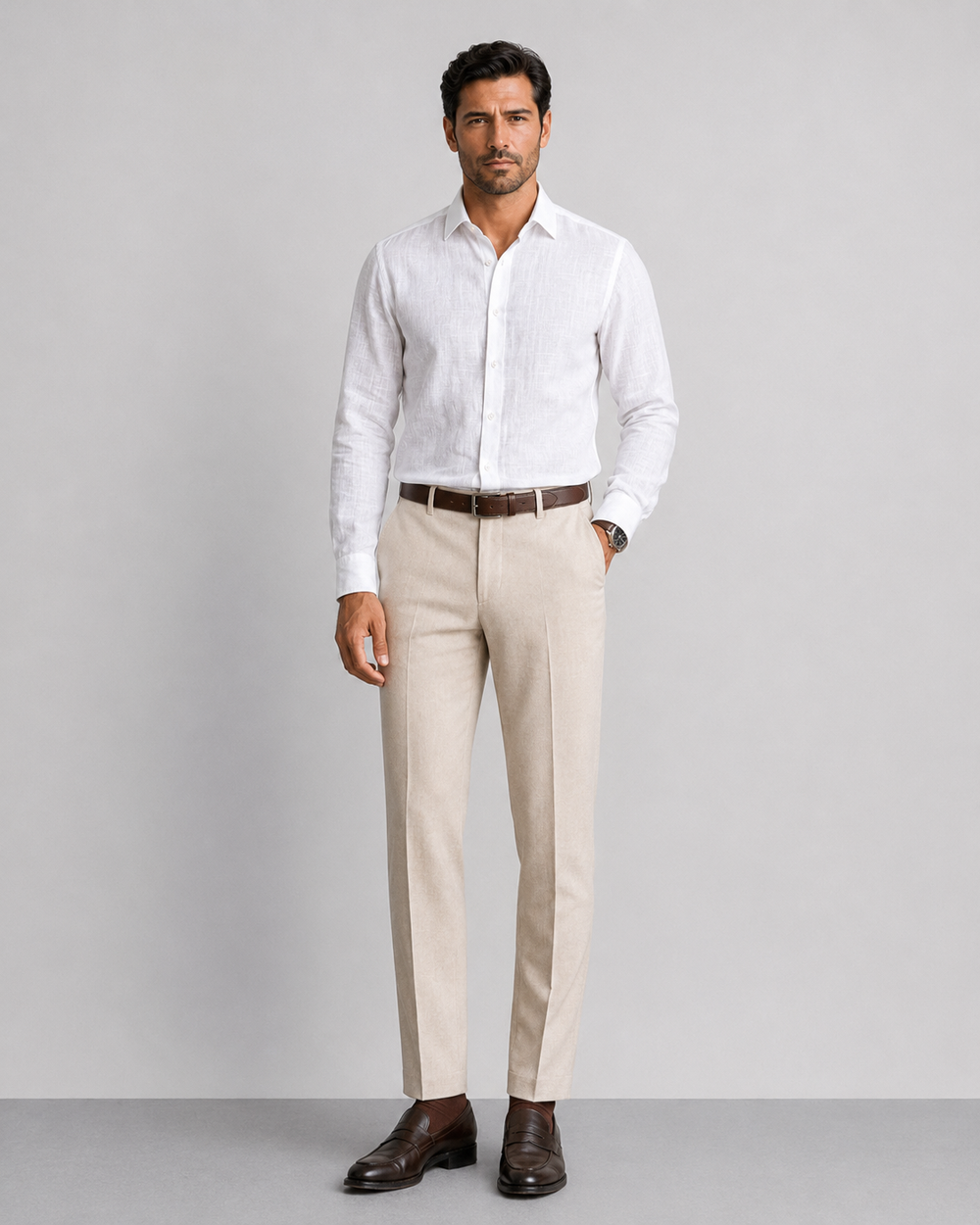 Ostuni White Linen Shirt