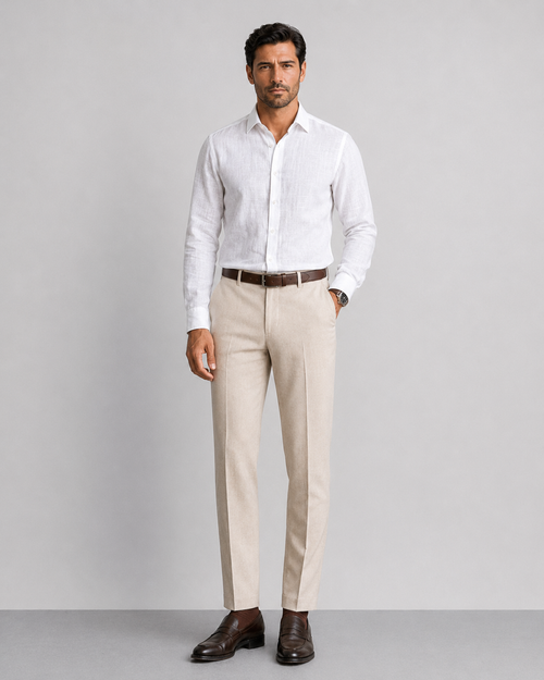 Ostuni White Linen Shirt