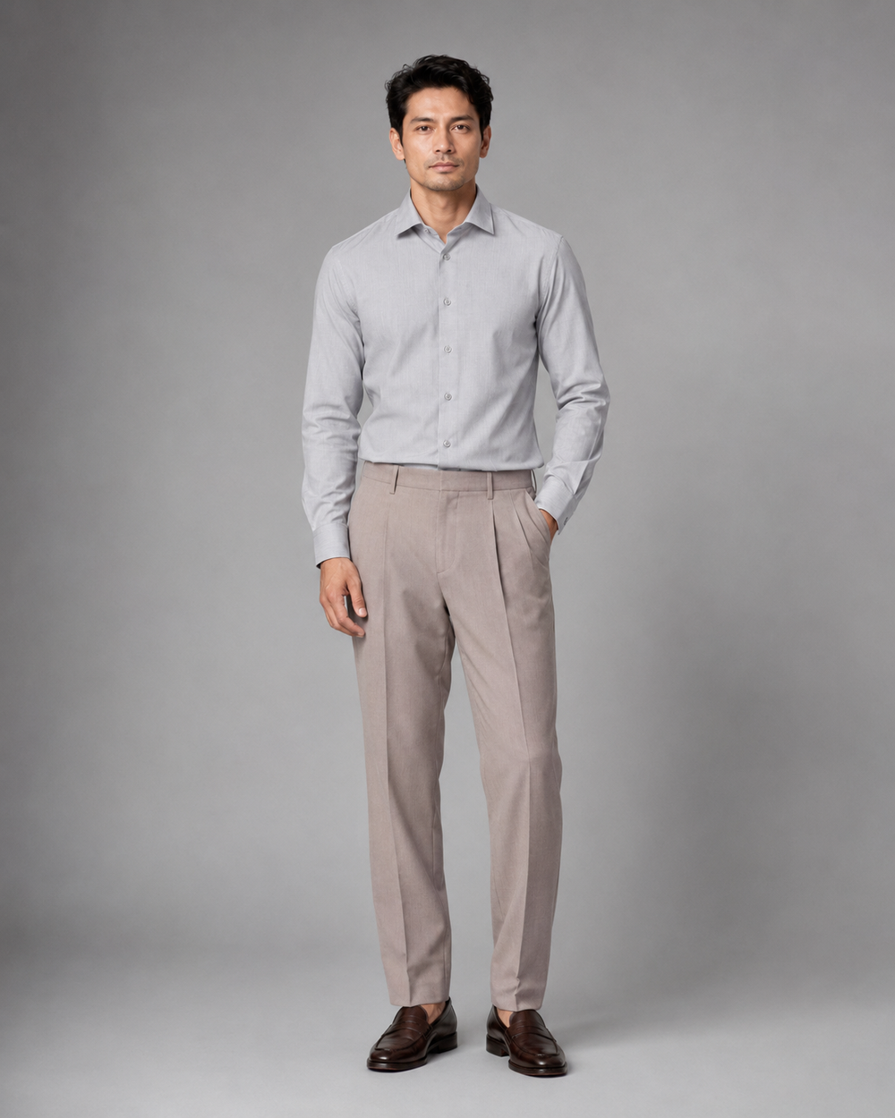 The Sicily Grey Linen Shirt