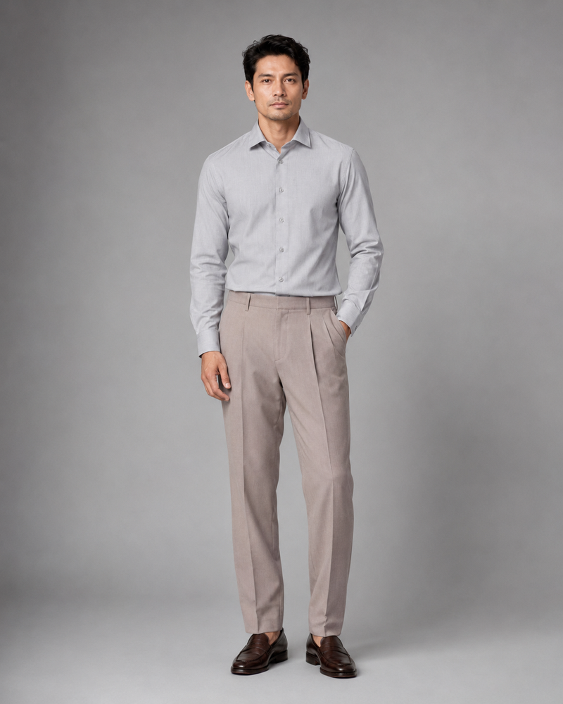 The Sicily Grey Linen Shirt