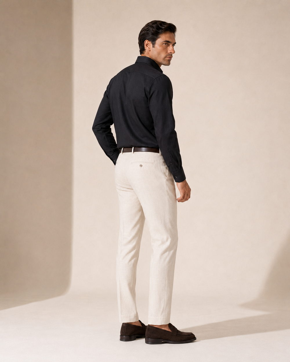 Etna Black Linen Shirt
