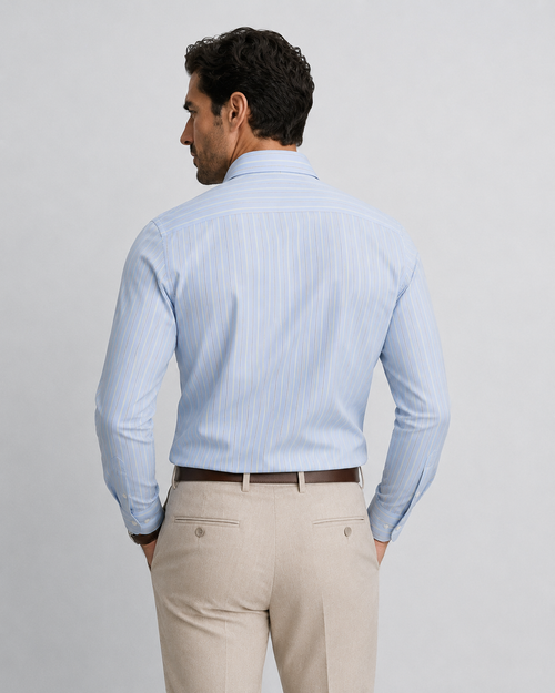 Amalfi Sky Pencil Stripe Shirt