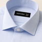 The Cortina Ice Blue  Pinstripe Shirt