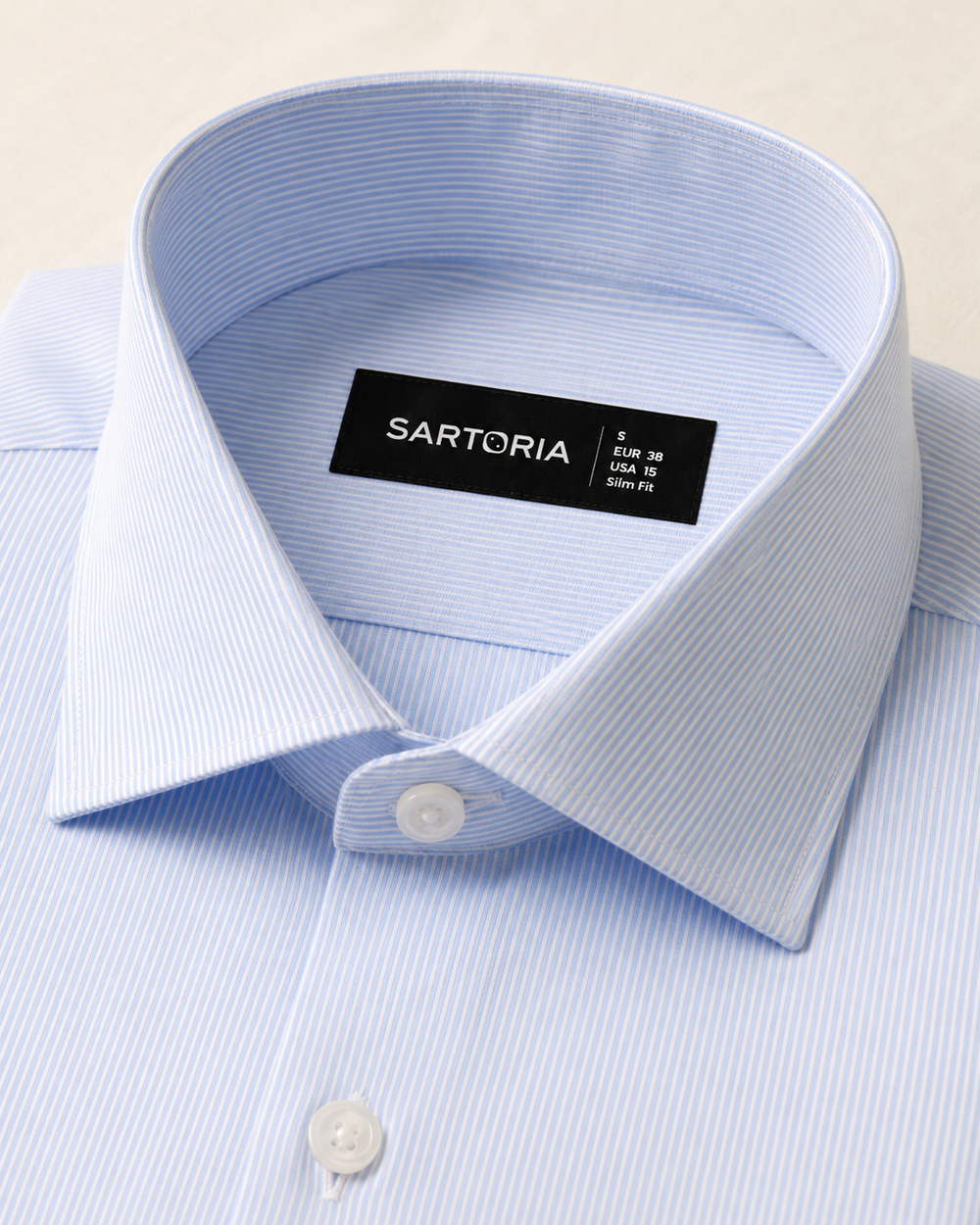 Cortina Ice Blue Pinstripe Shirt
