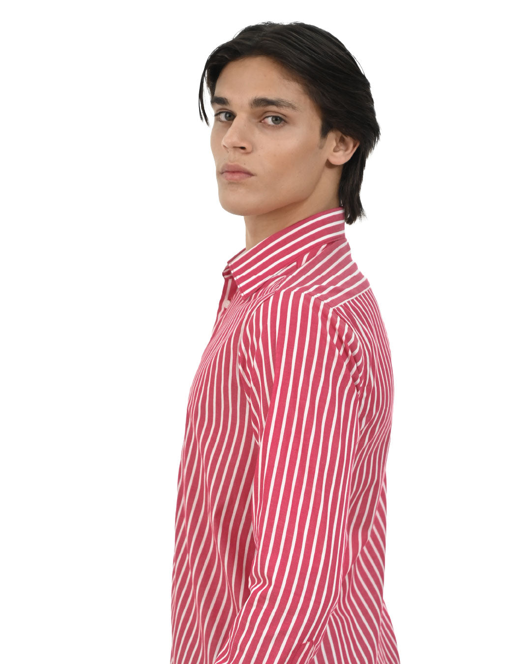Vertical Striped Cotton Shirt