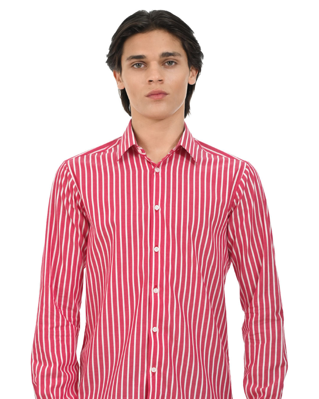 Vertical Striped Cotton Shirt