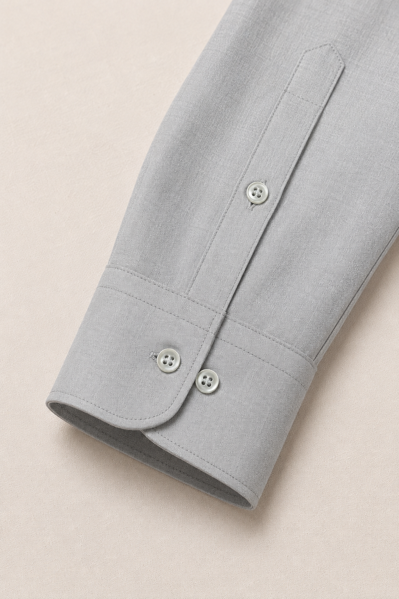 The Pearl Grey Linen Shirt