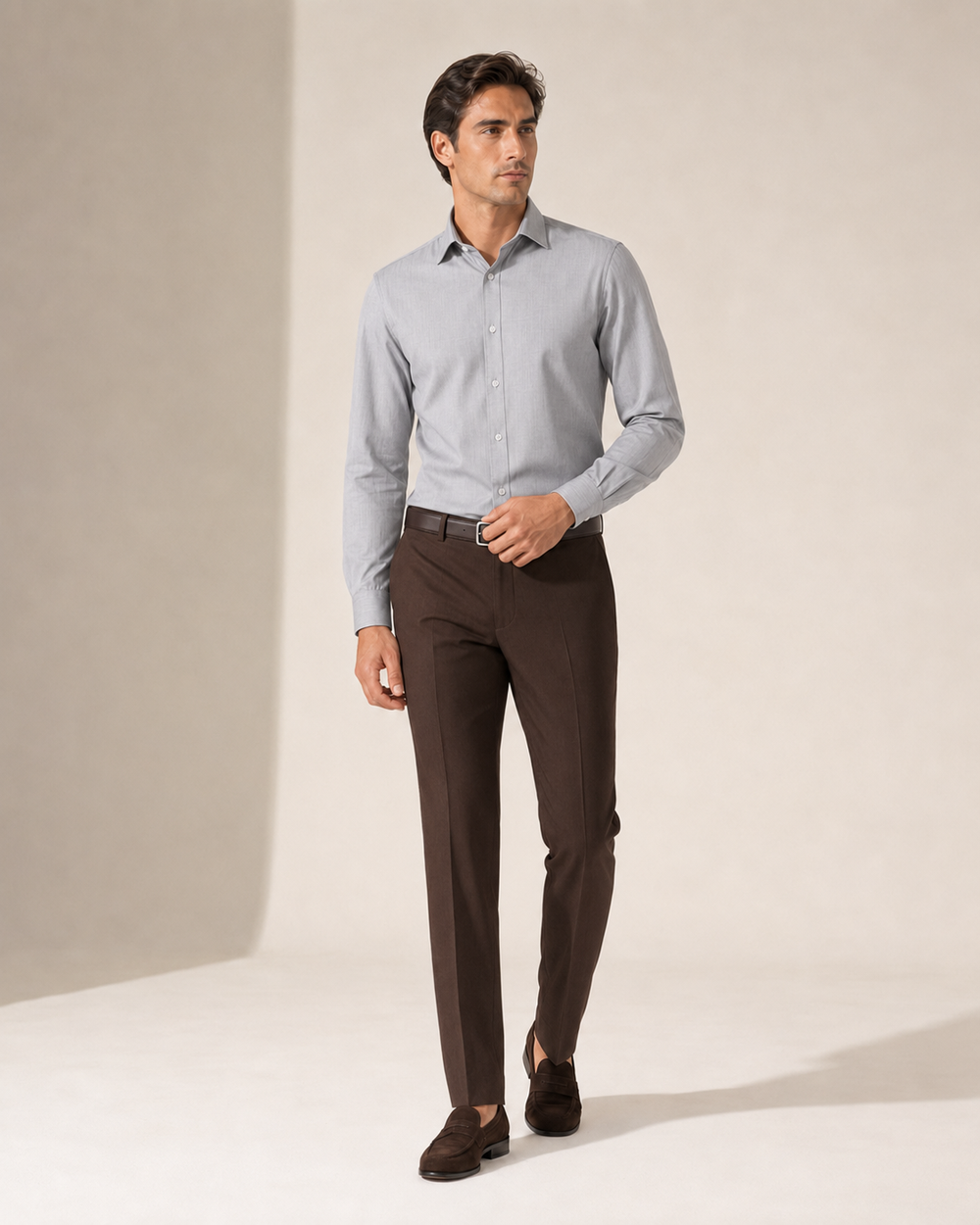 The Pearl Grey Linen Shirt