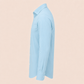 Plain Blue Cotton Formal Shirt