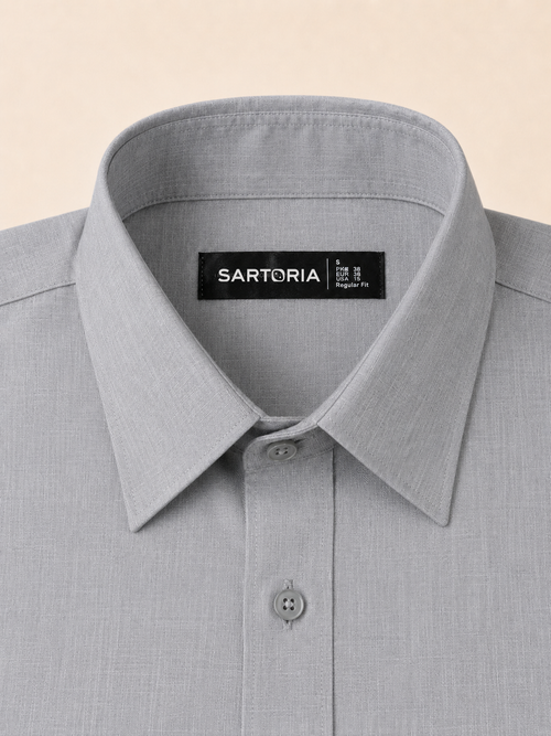 The Sicily Grey Linen Shirt