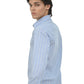 Sky Blue & White Striped Shirt