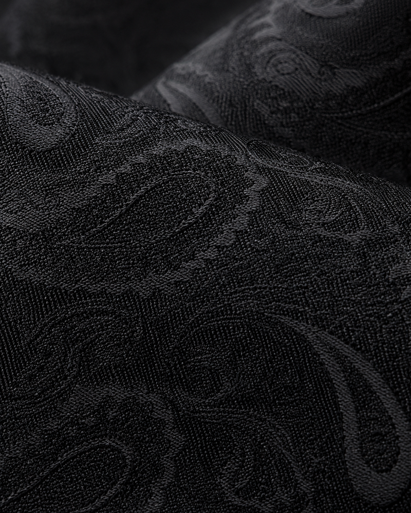 Venezia Nero Tonal Paisley Tie