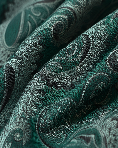 Verde Paisley Jamawar Tie