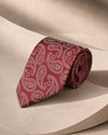 Verona Burgundy Paisley Jamawar Tie