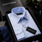 The Cortina Ice Blue  Pinstripe Shirt