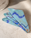 Aqua Mirage Silk Pocket Square