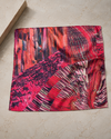 Rosso Abstract Silk Pocket Square
