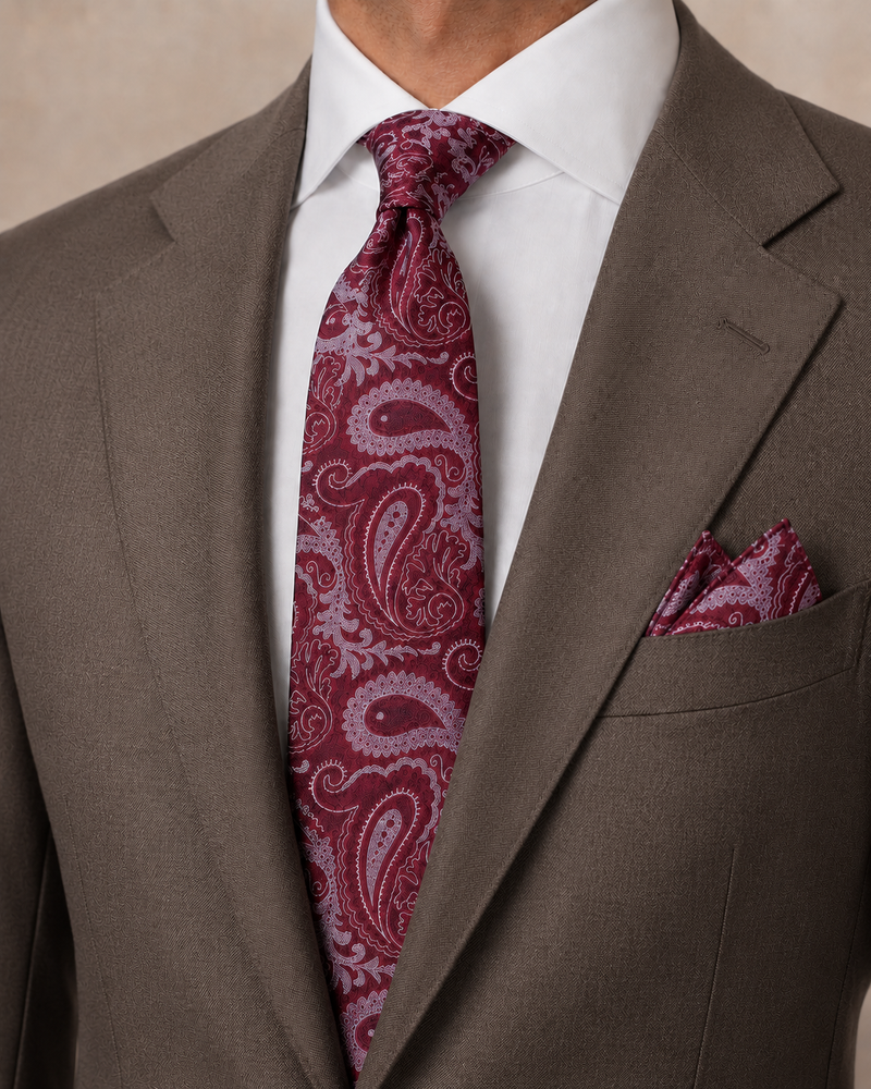 Barolo Paisley Jamawar Tie
