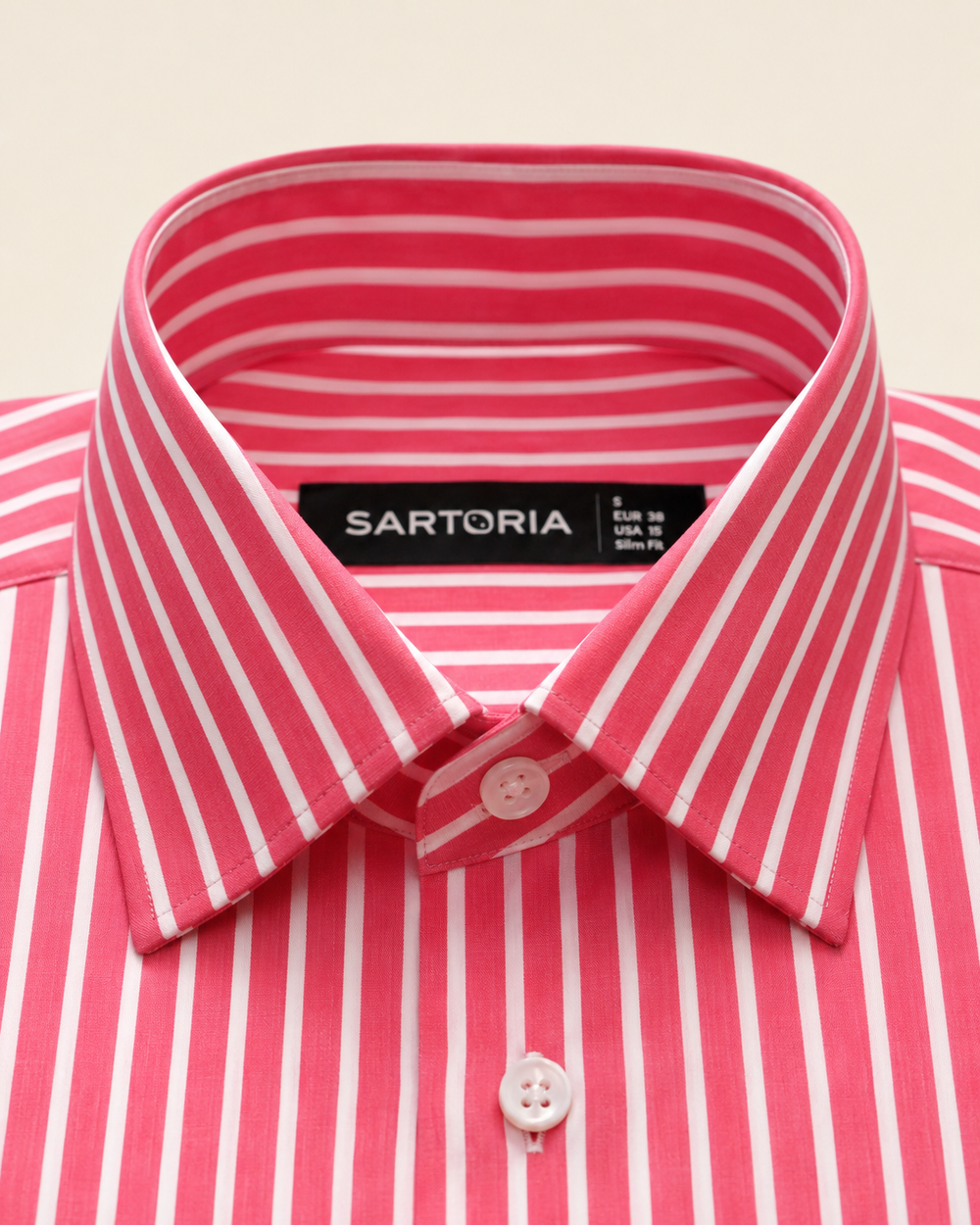 Verona Crimson Candy Stripe Shirt