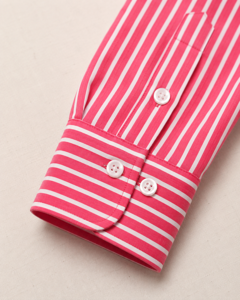 Verona Crimson Candy Stripe Shirt